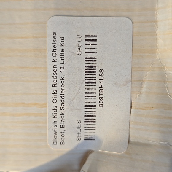 Blowfish Malibu Kids Girls Redsen-k Chelsea Boot, Black Saddlerock size 13 NWT - Picture 4 of 8
